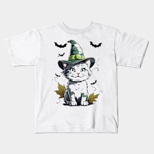 HALLOWEEN CAT Kids T-Shirt